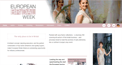 Desktop Screenshot of europeanbridalweek.com