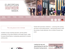 Tablet Screenshot of europeanbridalweek.com
